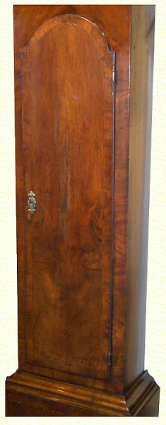 8 Day Longcase Clock In Walnut Case By Samuel Holbin Bitton