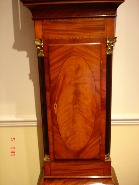 8 Day Longcase Clock in Mahogany Case SOLD