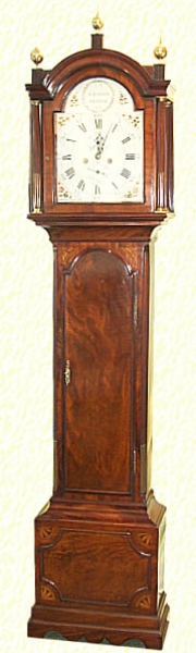 Longcase Clock In Mahogany Case By A Barber, Bristol