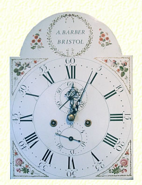 Longcase Clock In Mahogany Case By A Barber, Bristol