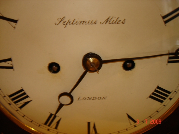 8 Day Striking Bracket Clock By Septimus Miles, London