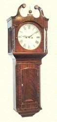 Weight Driven English Wall Clock In Mahgany Case By Benjamin Gray, Loughborough