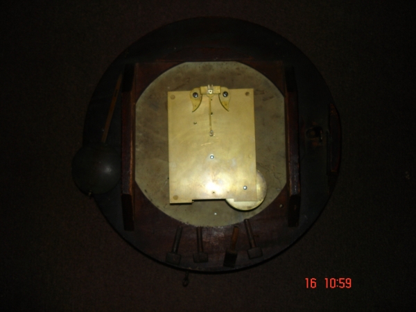 Fine 12ins dial clock.SOLD