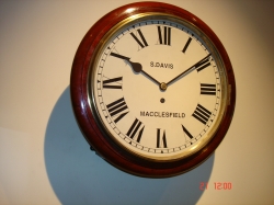 GOOD FUSEE WALL CLOCK.