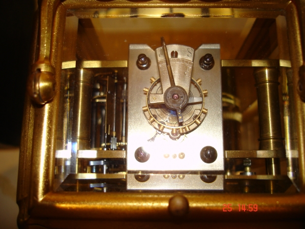 early gorge carriage clock french SOLD