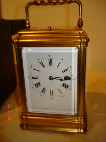 early gorge carriage clock french SOLD