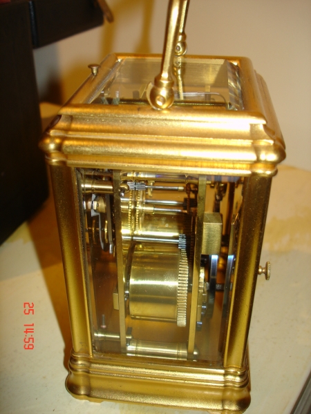 early gorge carriage clock french SOLD