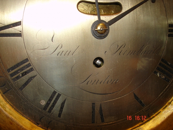 Rare wall clock by Paul Rimbault London.