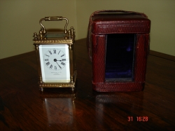 miniature carriage clock.