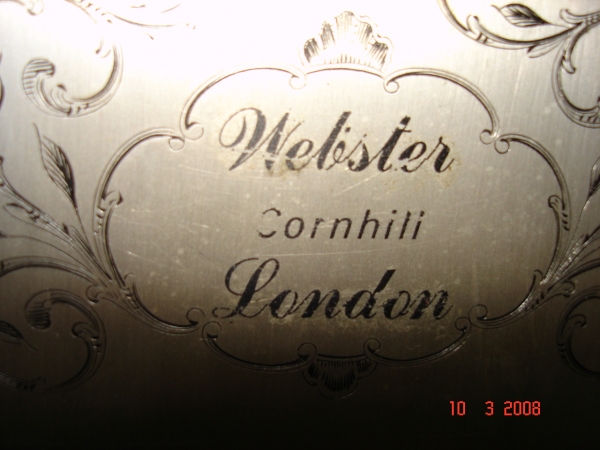 Fine small english table clock SOLD