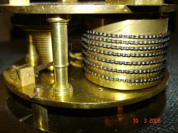 Fine small english table clock SOLD