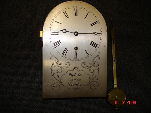 Fine small english table clock SOLD