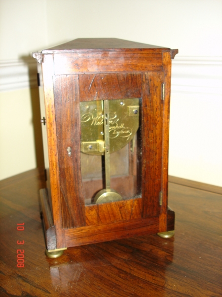 Fine small english table clock SOLD