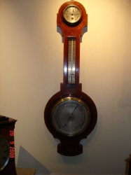Edwardian Clock barometer
