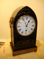 FINE SMALL ENGLISH CLOCK SOLD