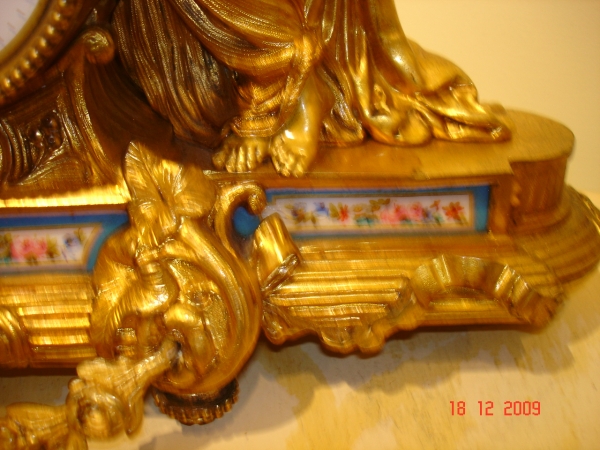 Fine Gilt Bronze Clock