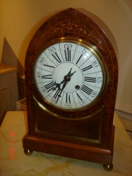 Burr Walnut Striking Clock