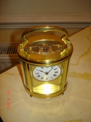 oval carriage clock.SOLD