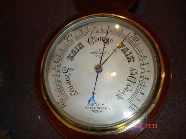 fine edwardian barometer