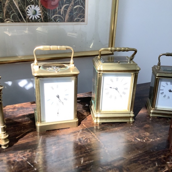 Nice selection. Of carriage clocks.